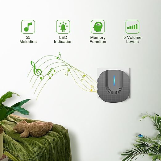 Wireless Doorbell Plug-In Chime Kit