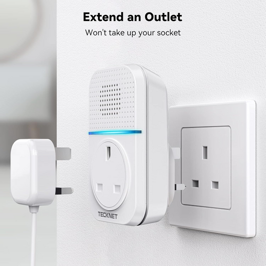 Wireless Self-Powered Doorbell with Plug-In LED Receiver – 1300ft Range