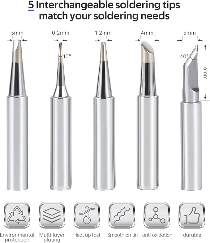 WeLeauto Soldering Iron Kit 60W