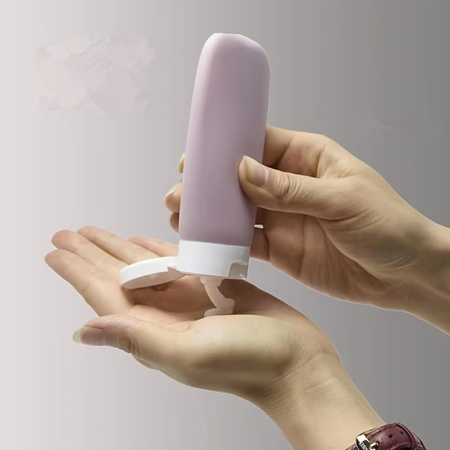 Refillable Squeeze Bottles (Set of 4) for Lotions, Shampoo and Conditioner