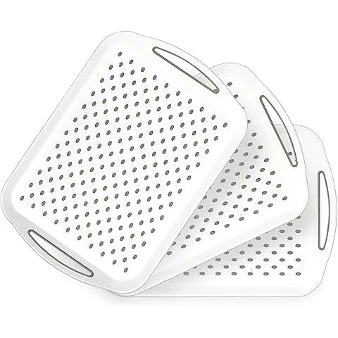 FIVEGGADGETS® Non-Slip Serving Trays (3 Pack) – Anti-Slip Lap Trays for TV Dinners & Dining