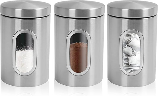 1ABOVE 3 Pc Kitchen Storage Canisters