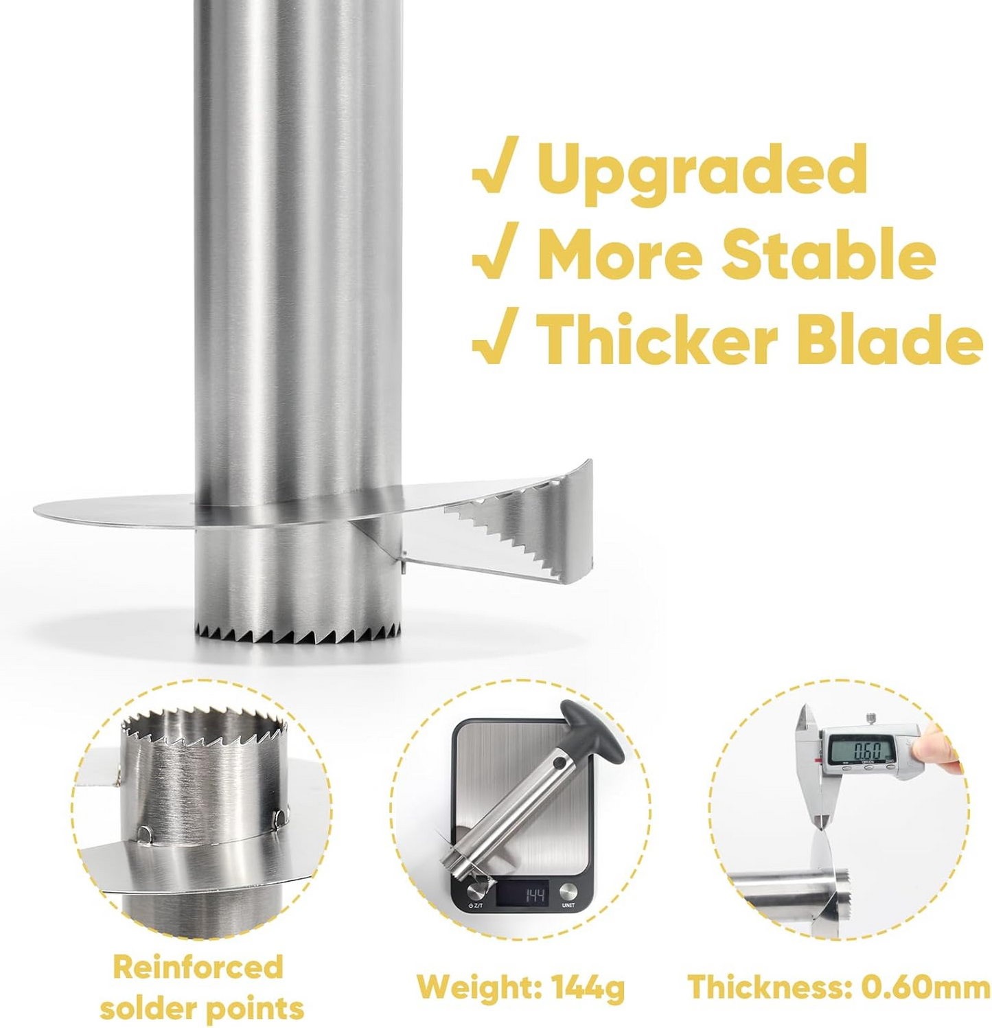 Stainless Steel Pineapple Corer – Easy Slice & Peel Pineapple Cutter