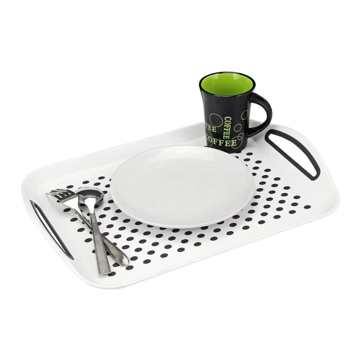 FIVEGGADGETS® Non-Slip Serving Trays (3 Pack) – Anti-Slip Lap Trays for TV Dinners & Dining