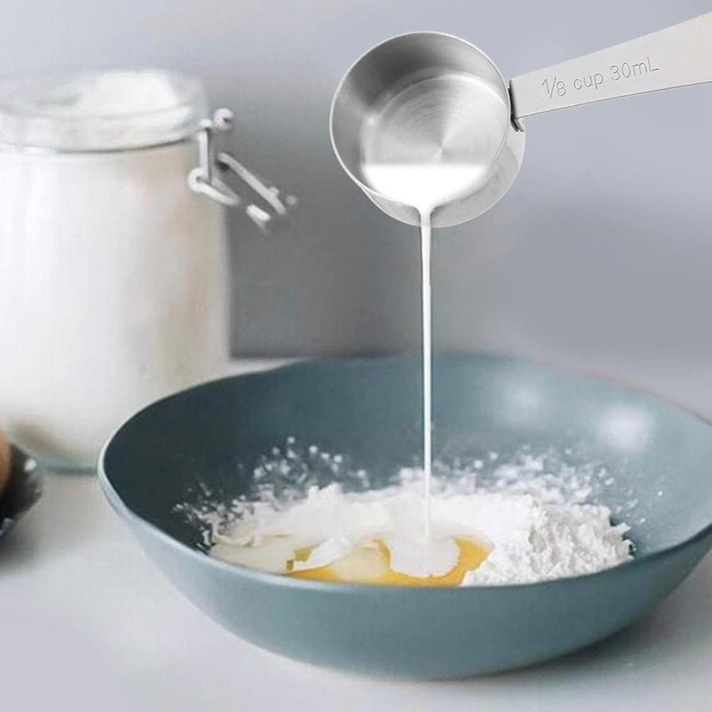 Stainless Steel Measuring Cups & Spoons Set – Precision Baking Tools (13 Pieces)