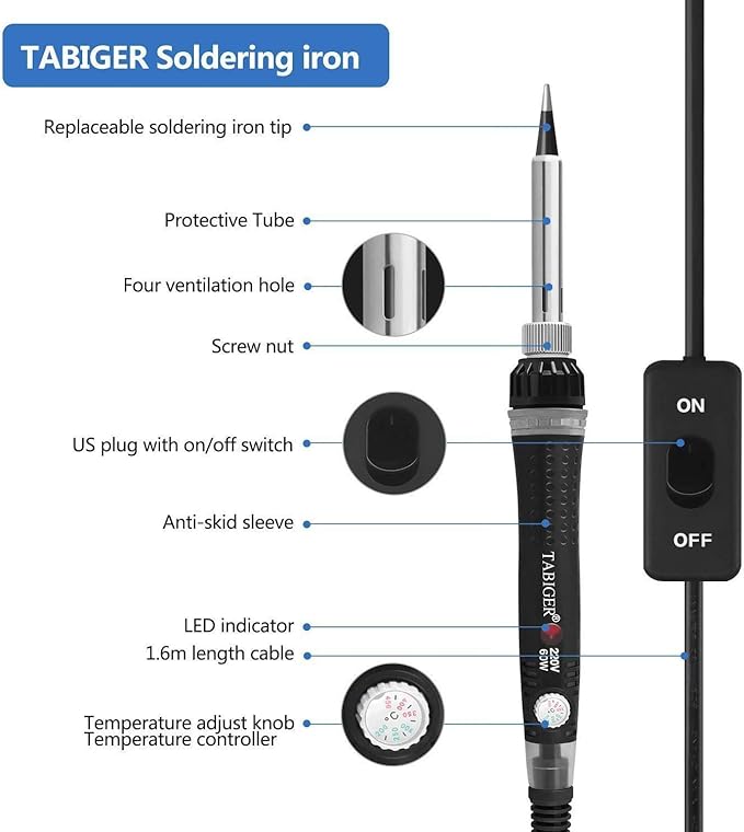 Tabiger Soldering Iron Kit 60W
