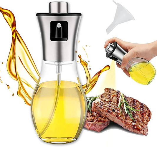 Oil Sprayer Bottle – Glass Olive Oil & Vinegar Spray Dispenser (200ml)