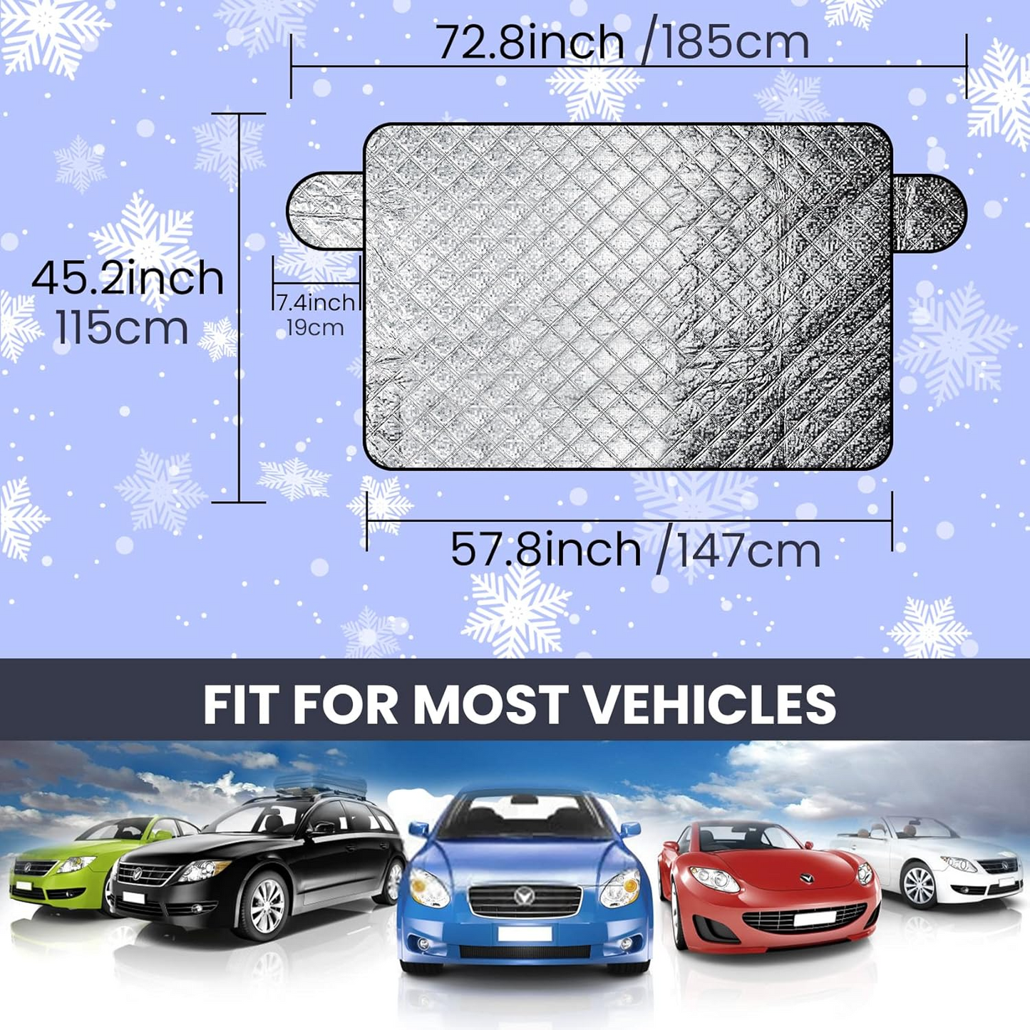Car Front Window Cover – Winter Windshield Ice Protection Film