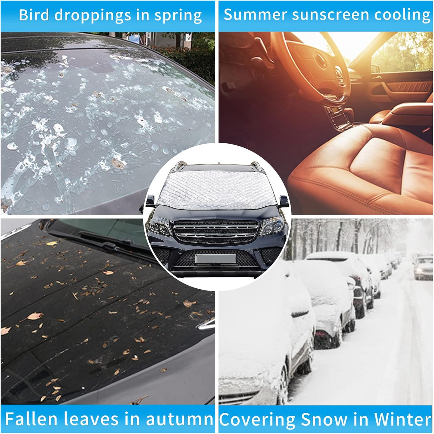 Car Windscreen Cover – All-Weather Front Windshield Protector