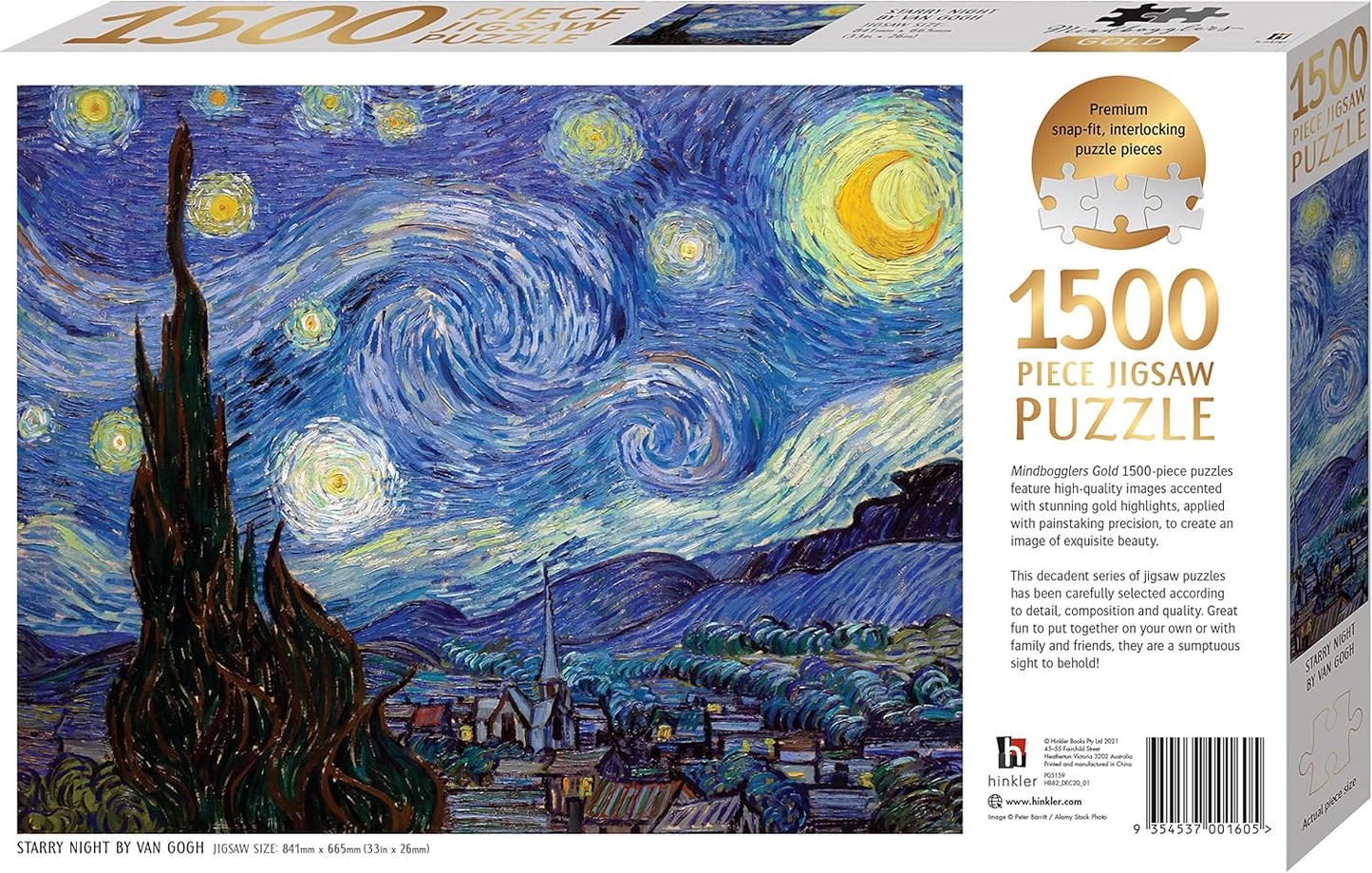 Starry Night 1500 Piece Jigsaw Puzzle – Mindbogglers Gold Edition