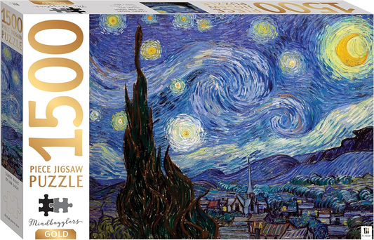 Starry Night 1500 Piece Jigsaw Puzzle – Mindbogglers Gold Edition