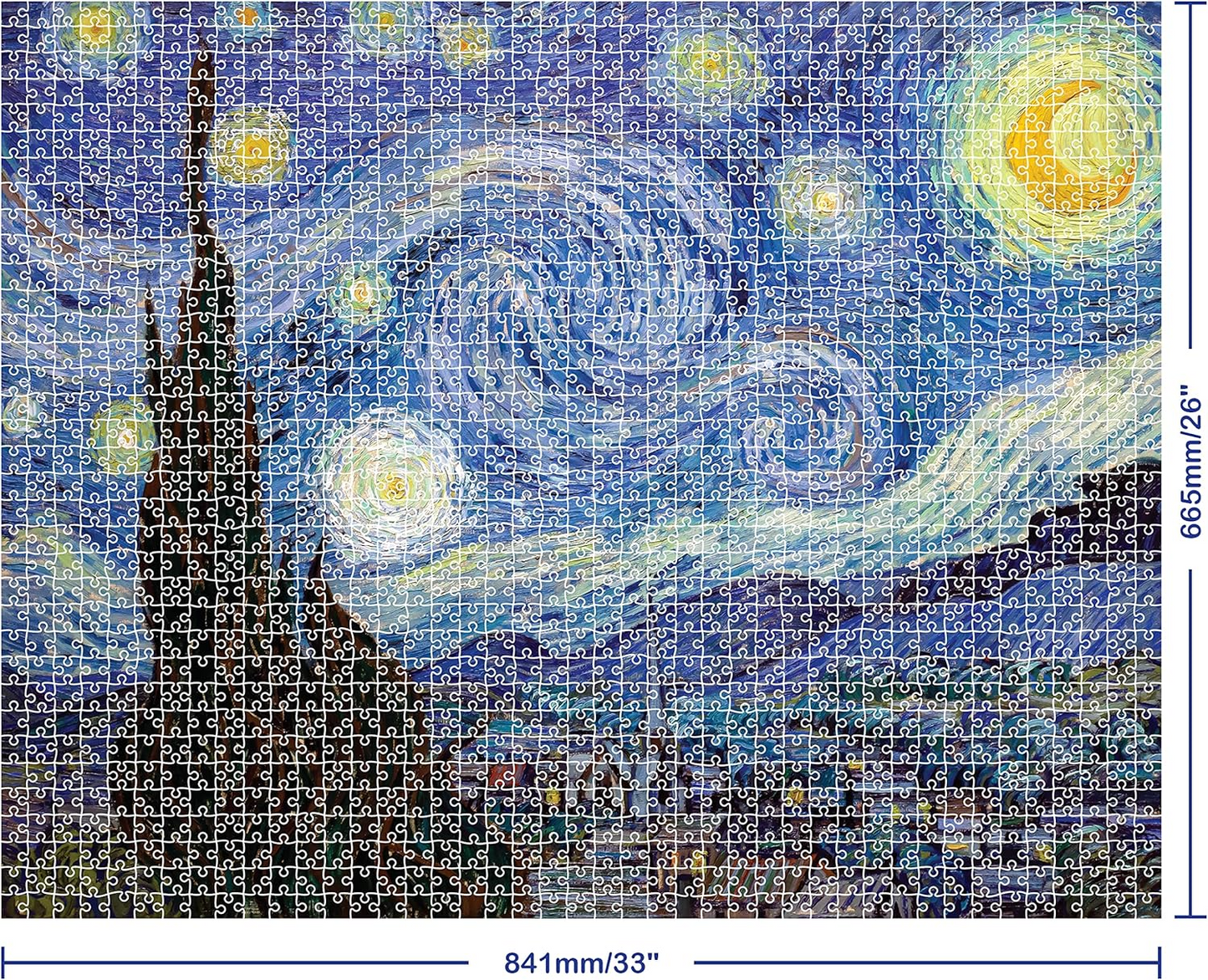 Starry Night 1500 Piece Jigsaw Puzzle – Mindbogglers Gold Edition