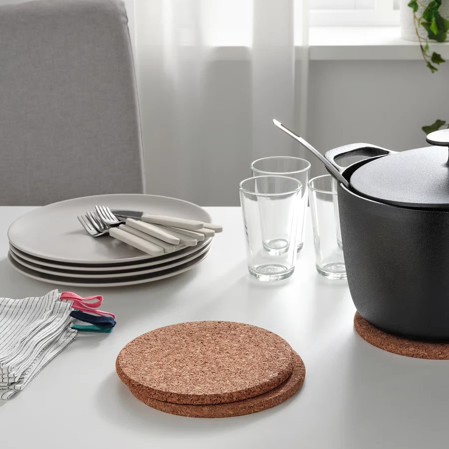 Cork Pot Stand Trivet – Heat Resistant Table Protection (3 Pack)