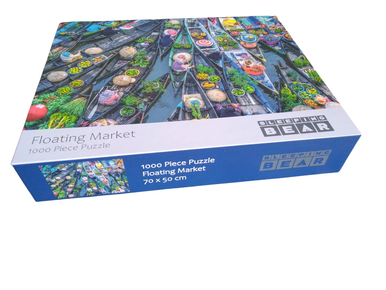 Floating Market 1000 Piece Jigsaw Puzzle – Colourful Market Scene