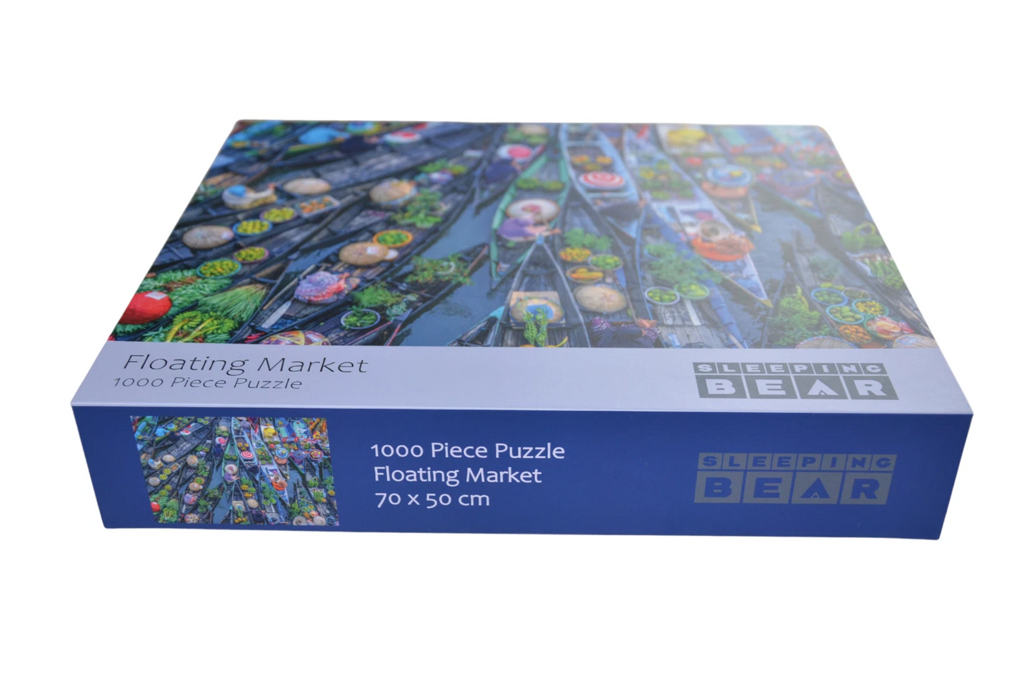 Floating Market 1000 Piece Jigsaw Puzzle – Colourful Market Scene