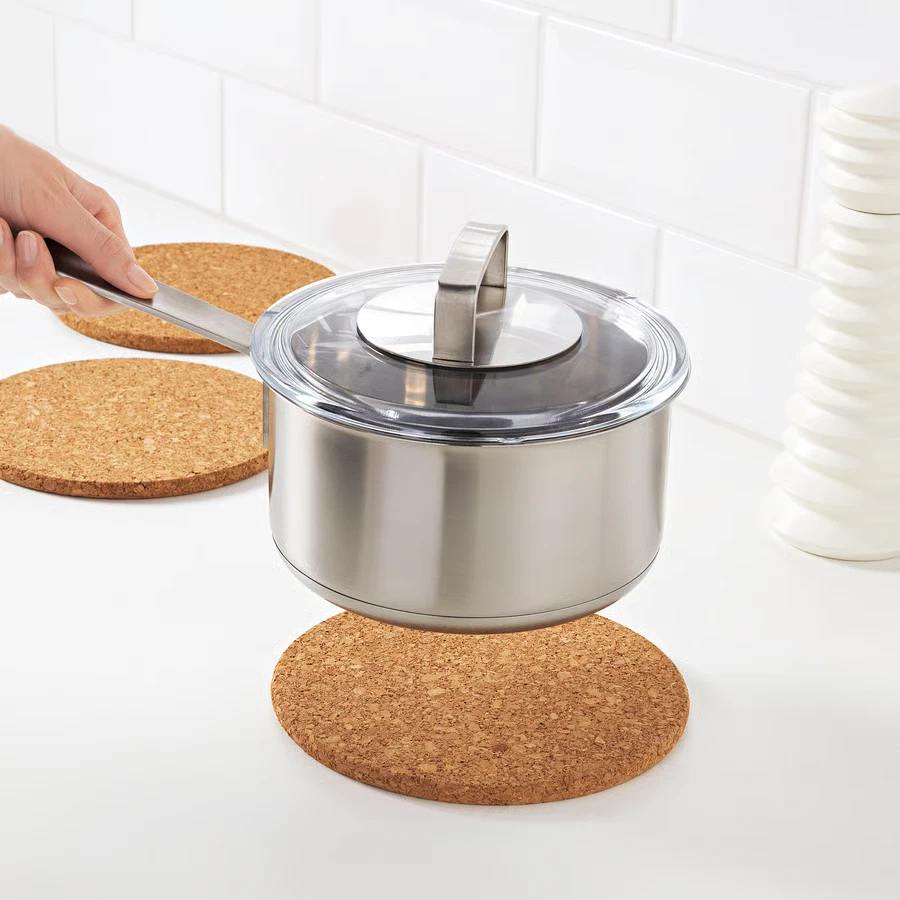 Cork Pot Stand Trivet – Heat Resistant Table Protection (3 Pack)