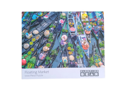Floating Market 1000 Piece Jigsaw Puzzle – Colourful Market Scene